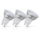 3-Pack Crompton GU10 Spotlight LED Light Bulbs 3.7W Dimmable 2700K Warm White Full Glass 50W Eqv Halogen Replacement