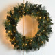 Festive 60cm Battery Operated Lit Firefly Wreath 140 Warm White LEDs 2