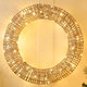 Festive 60cm Battery Operated Lit Champagne Gold Wreath 2