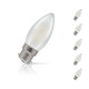 Crompton Candle LED Light Bulb B22 2.5W (25W Eqv) Cool White 5-Pack Pearl 1