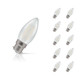 Crompton Candle LED Light Bulb B22 2.2W (25W Eqv) Warm White 10-Pack Pearl 1