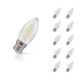Crompton Candle LED Light Bulb B22 4.2W (40W Eqv) Cool White 10-Pack 1