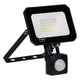 Phoebe LED Floodlight 20W Atlas-Mini PIR Sensor Warm White IP65 Black