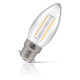Crompton Candle LED Light Bulb B22 2.2W (25W Eqv) Cool White 10-Pack Filament Clear 3