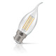 Crompton Candle LED Light Bulb Bent Tip B22 4.2W (40W Eqv) Warm White 10-Pack Filament Clear 2