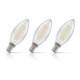 Crompton Candle LED Light Bulb Dimmable E14 5.9W (60W Eqv) Warm White 3-Pack Filament Pearl 1