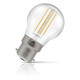 Crompton Lamps LED Golfball 4.2W B22 Dimmable Filament 10-Pack Cool White Clear 40W Eqv 3