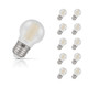 Crompton Lamps LED Golfball 4.2W E27 Filament 10-Pack Warm White Pearl 40W Eqv 1