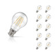 Crompton Lamps LED GLS 11W B22 Dimmable Filament 10-Pack Warm White Pearl 100W Eqv 1