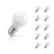 Crompton Lamps LED Golfball 2.2W E27 10-Pack Warm White Opal 25W Eqv