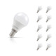 Crompton Lamps LED Golfball 2.2W E14 10-Pack Daylight Opal 25W Eqv