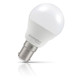 Crompton Golfball LED Light Bulb B15 6.5W (60W Eqv) Dim Cool White Opal Round Small Bayonet Frosted 1