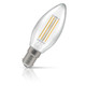 Crompton Candle LED Light Bulb Ultra-Efficient B15 2.2W (40W Eqv) Warm White 10-Pack A-Class Clear 2