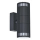 Zink Muto Outdoor Up and Down Wall Light in Anthracite 1