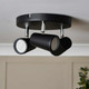 Spa Freya 3-Light Ceiling Spotlight Matte Black 3