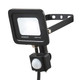Stanley 10W Slimline LED Floodlight with PIR in Black/Yellow 2