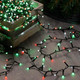 Festive Indoor & Outdoor 8ft Christmas Tree Glow-Worm Lights 1500 Jolly Holly LEDs 3