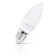 Opus Candle LED Light Bulb E27 5W (40W Eqv) Dimmable Daylight Opal Screw Thermal Plastic Frosted