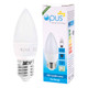 Opus Candle LED Light Bulb E27 5W (40W Eqv) Dimmable Daylight Opal Screw Thermal Plastic Frosted 4