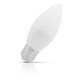 Opus Candle LED Light Bulb E27 6W (40W Eqv) Warm White Opal Screw Thermal Plastic Frosted