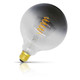 Opus Globe LED Light Bulb E27 4W (35W Eqv) Dim Warm White Smoky Fade to Black G125 Spiral Filament Screw Filament Grey Large