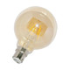 Opus Globe LED Light Bulb B22 5W (60W Eqv) Dim Extra Warm White Gold G95 Bayonet Filament Vintage 2