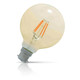 Opus Globe LED Light Bulb B22 5W (60W Eqv) Dim Extra Warm White Gold G95 Bayonet Filament Vintage