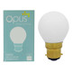 Opus Golfball LED Light Bulb B22 5W (40W Eqv) Dimmable Warm White Opal Round Bayonet 4