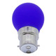 Opus Golfball LED Light Bulb B22 4W Blue Frosted Round Bayonet Coloured 2