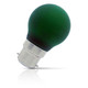 Opus Golfball LED Light Bulb B22 4W Green Frosted Round Bayonet Coloured