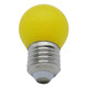 Opus Golfball LED Light Bulb E27 4W Yellow Frosted Round Screw Coloured 2