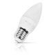 Opus Candle LED Light Bulb E27 5W (40W Eqv) Dimmable Warm White Opal Screw Thermal Plastic Frosted 3