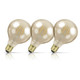 3-Pack Crompton Globe LED Light Bulbs E27 4.5W (35W Eqv) Dim Extra Warm White Antique G95 Filament Screw Vintage Large