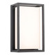 Firstlight LED Lyon Outdoor Wall Half Lantern 3000K and 4000K and 5000K Opal in Graphite