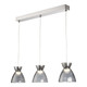 Firstlight LED Royale 3-Light Pendant Light Warm White 3000K Smoked in Chrome