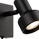 Firstlight Plug-In Compact Wall Wall Spotlight with On/Off Switch in Black 2