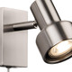 Firstlight Plug-In Compact Wall Wall Spotlight with On/Off Switch in Brushed Steel 2