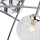 Firstlight Atom 6-Light Semi-Flush Ceiling Light Clear in Chrome 2