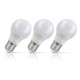 3-Pack Crompton GLS LED Light Bulbs E27 9.5W (75W Eqv) Dim Cool White Opal Screw Frosted