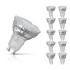 10-Pack Crompton GU10 Spotlight LED Light Bulbs 3.7W Dimmable 6500K Daylight Full Glass 50W Eqv Halogen Replacement