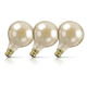 3-Pack Crompton Globe LED Light Bulbs B22 4.5W (35W Eqv) Dim Extra Warm White Antique G95 Filament Bayonet Vintage Large