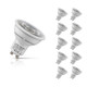 10-Pack Lite-Tech GU10 Spotlight LED Light Bulbs 5W (50W Eqv) Cool White Halogen Replacement COB Twist and Lock 38°