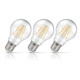 3-Pack Steeple GLS LED Light Bulbs E27 7.5W (60W Eqv) Dimmable Warm White Clear Filament