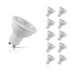 10-Pack GU10 LED Bulbs 4W (50W Eqv) Warm White Clear GU10 Replacement 38°