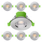 nxt gen NovaLite LED Fire Rated Downlight 6W Dimmable CCT IP65 Chrome (6 Pack)