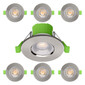 nxt gen NovaLite LED Fire Rated Downlight 6W Dimmable CCT Satin Nickel (6 Pack)