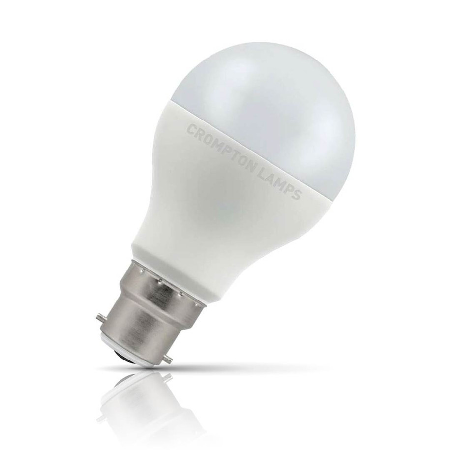 Crompton Lamps LED GLS 8.5W B22 (10 Pack) Warm White Opal (60W Eqv)