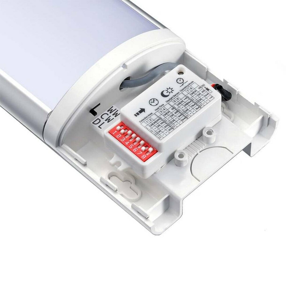 Phoebe LED 5ft Linear 60W Photius Sensor Tri-Colour CCT 120° White IP42