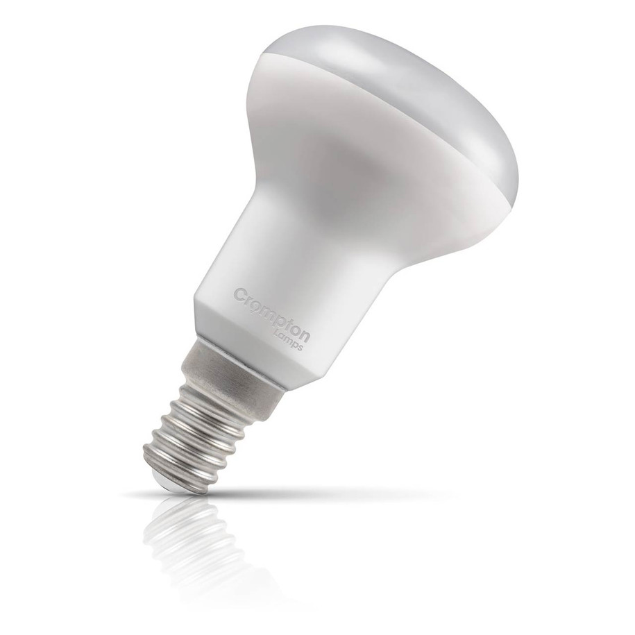 10-Pack Crompton R50 Reflector LED Light Bulbs E14 4.2W (40W Eqv) Warm White Opal Spotlight Small Screw Frosted 120° 2