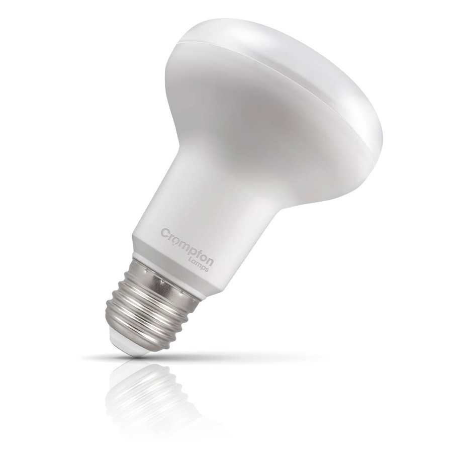 Crompton R80 Reflector LED Light Bulb E27 9.5W (100W Eqv) Warm White Opal Spotlight Screw Frosted 120°